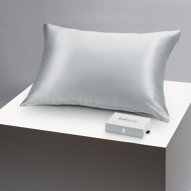 Silk Pillowcase - Silver - King image