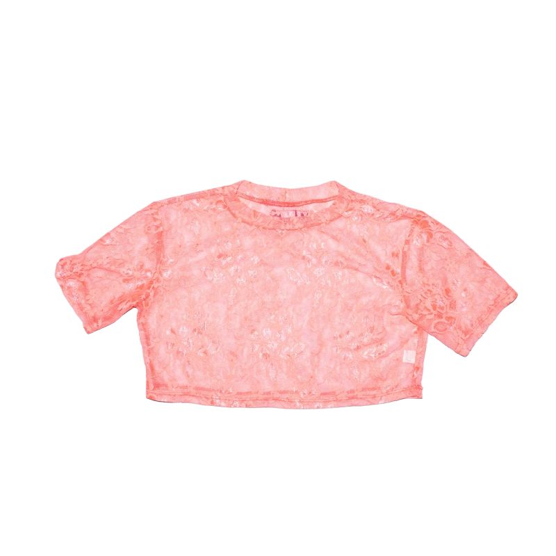 Pink Lace Baby Tee image