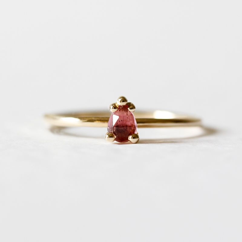 Pink Tourmaline Ring - Gold image