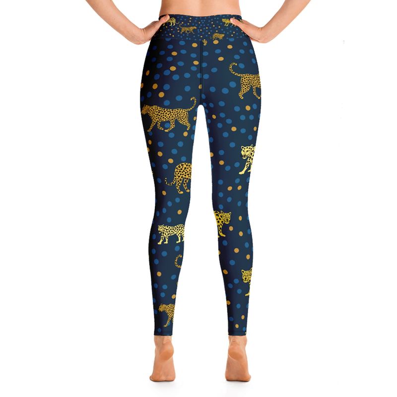 High Waist Yoga Leggings In Leopards Land image