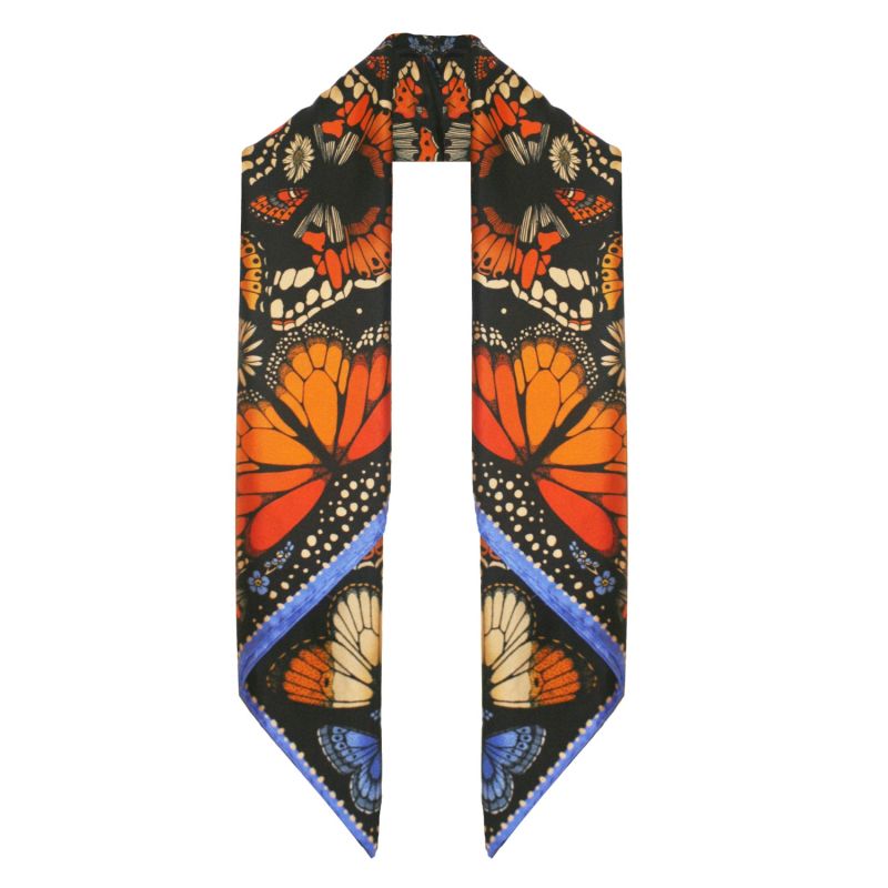 The British Butterfly Silk Scarf - Cornflower image