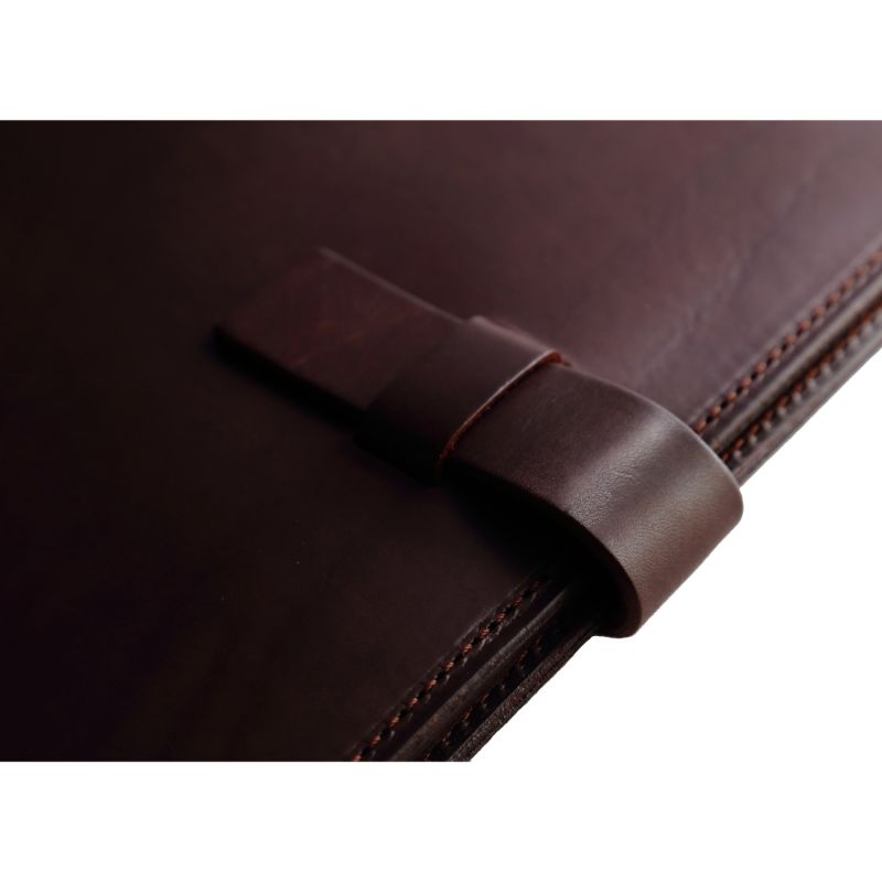 Leather Document Holder In Cuoio Havana image