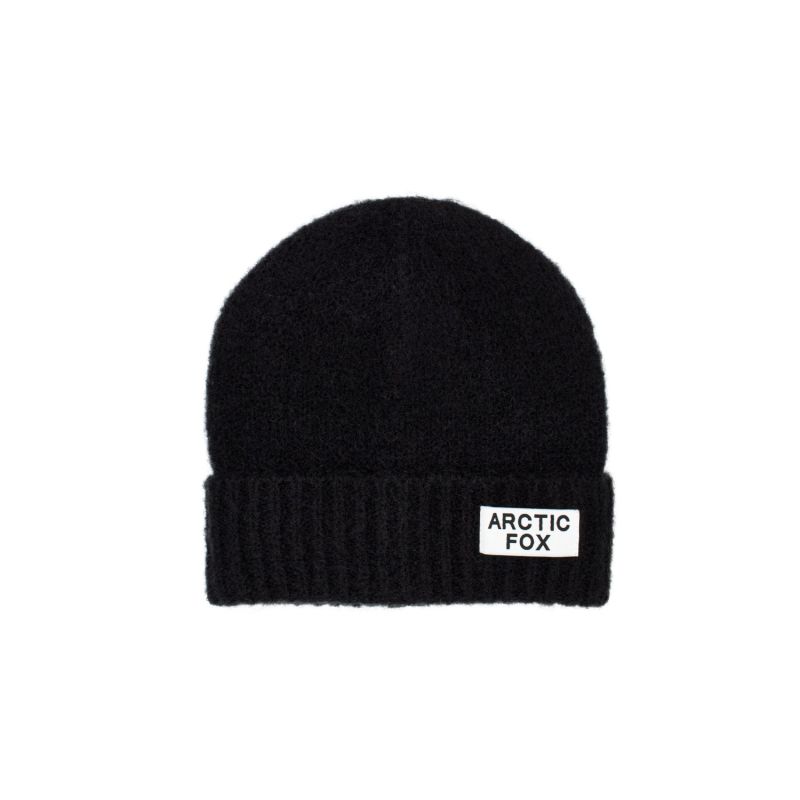 The Mohair Beanie In Midnight Black image