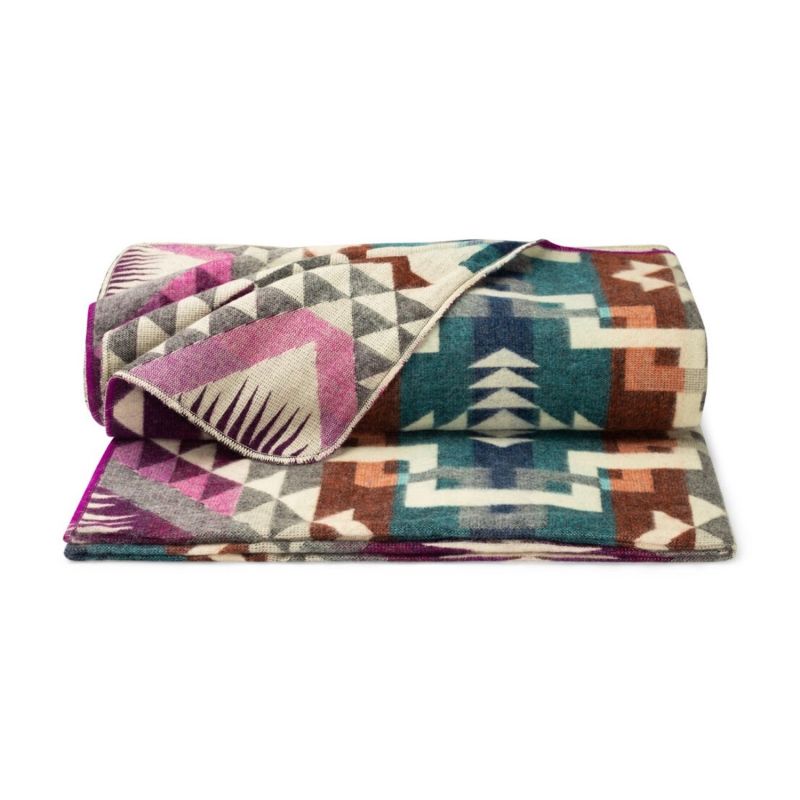 Plaid, Throw Native The Cosy Purple - Alpaca Wool image