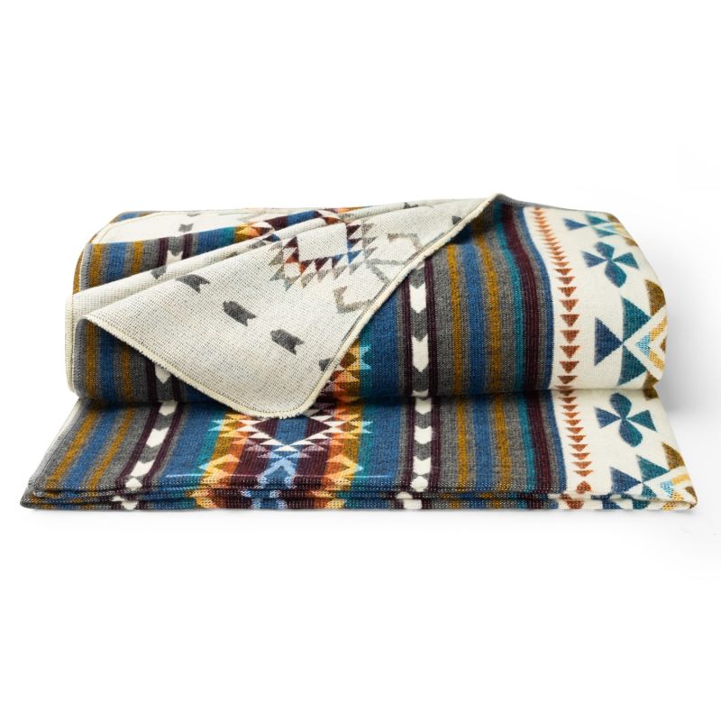 Plaid, Throw Native The Cute Blue & Yellow - Alpaca Wool image