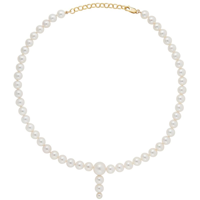 Pluvia Round Pearl Necklace - Short image