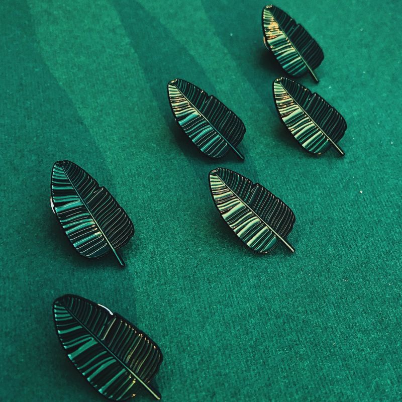 Enamel Pin Palm Leaf image