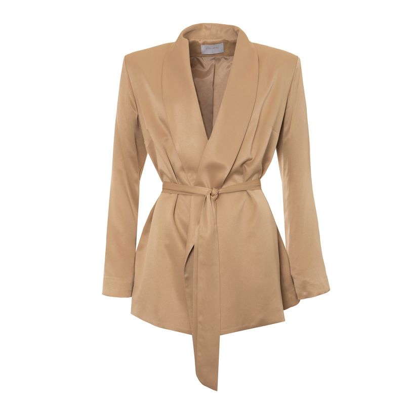 The Confidence Suit Blazer In Golden Beige | Roses Are Red | Wolf & Badger