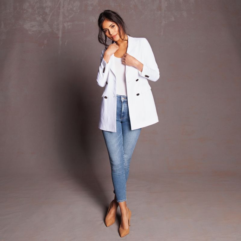 Linen Jacket White image