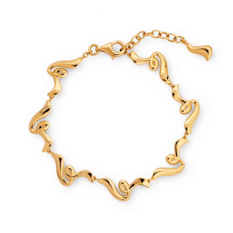 Poise Twirl Chain Bracelet - 18K Gold Vermeil image