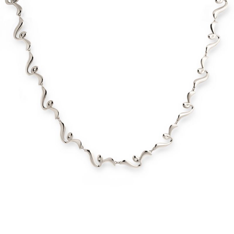 Poise Twirl Choker Necklace - Sterling Silver image