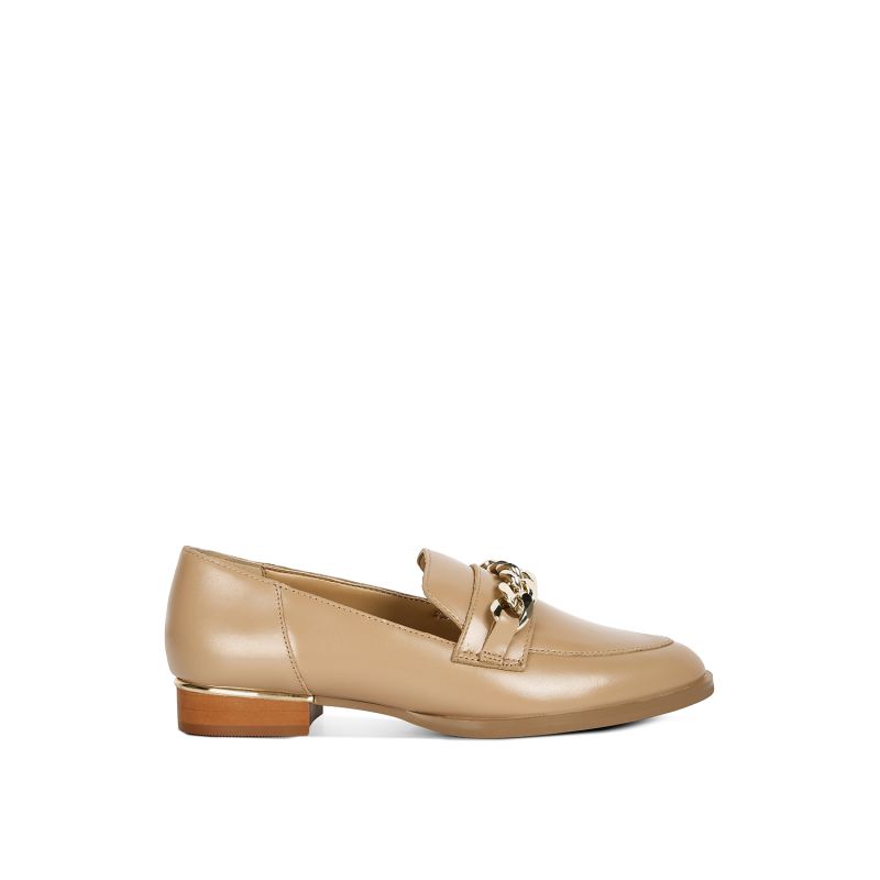 Pola Nude Leather Horsebit Loafer image