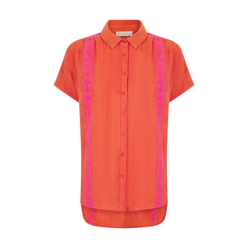 Polly Blouse In Orange Mix image