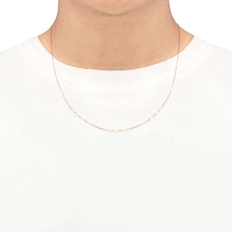 14K Rose Gold Diamond Cut Carded Rope Chain Necklace Rose Gold image