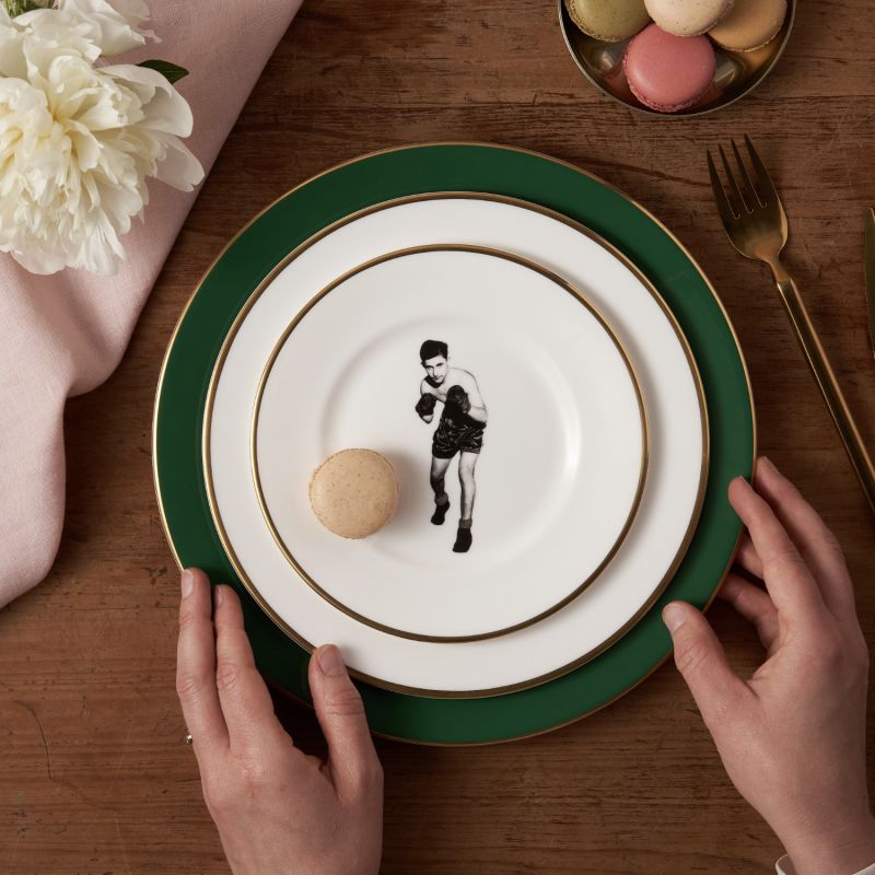 The Fighting Spirit Forest Green Dinner Plate image