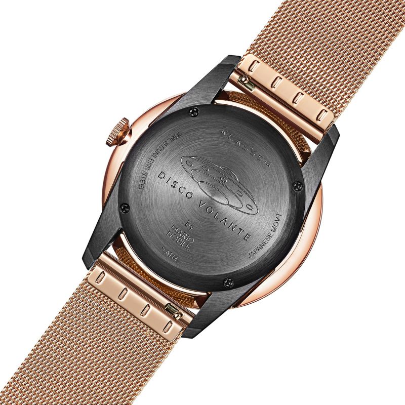 Disco Volante Rose Gold Black Mesh 40Mm image