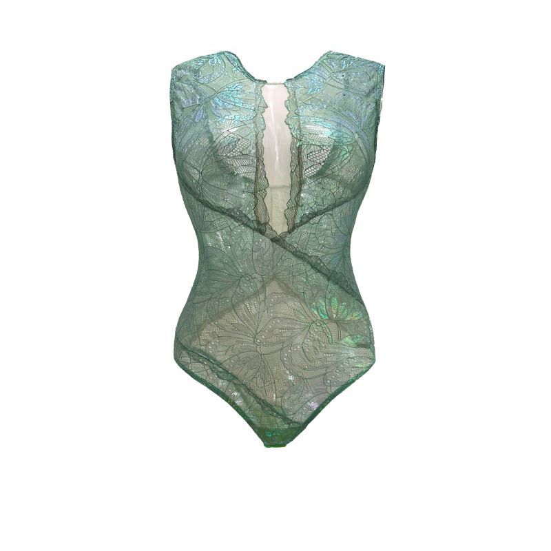 Psyche Sleeveless Iridescent Bodysuit image