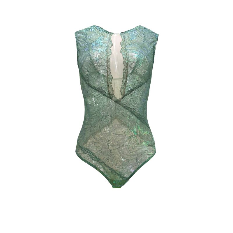 Psyche Sleeveless Iridescent Bodysuit image