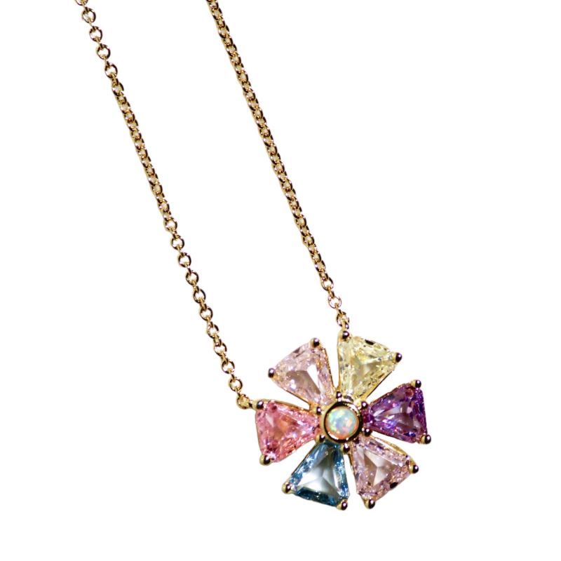 Psychedelic Flower Necklace image