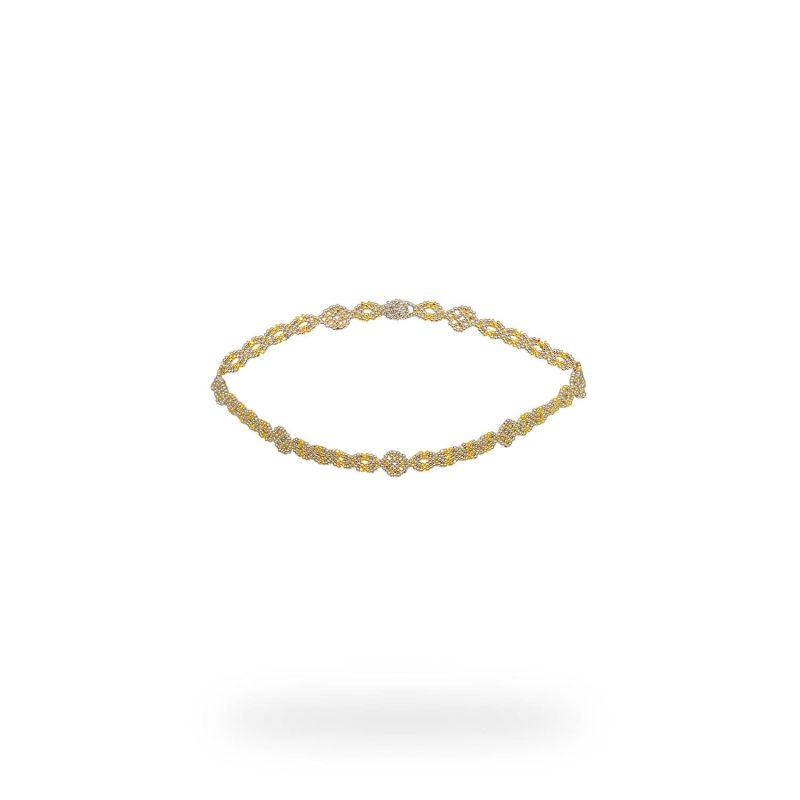 God's Eye Chain Choker - Gold & Platinum image