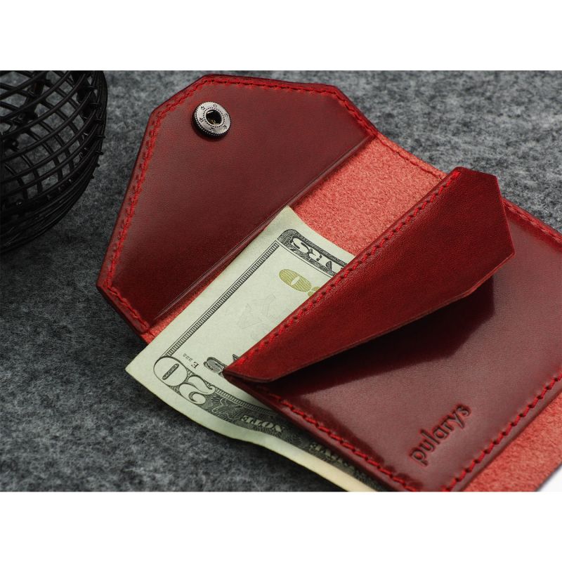 Pularys Rfid Wallet - Porter Insider Line Style In Red Colour image