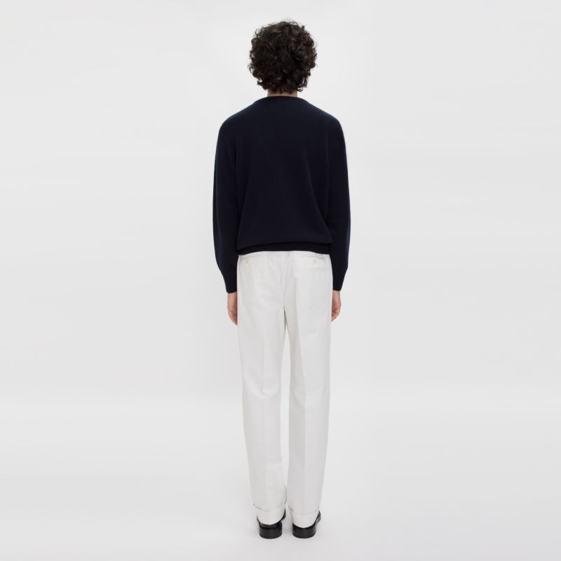 Pure Cashmere Crewneck Sweater - Navy image