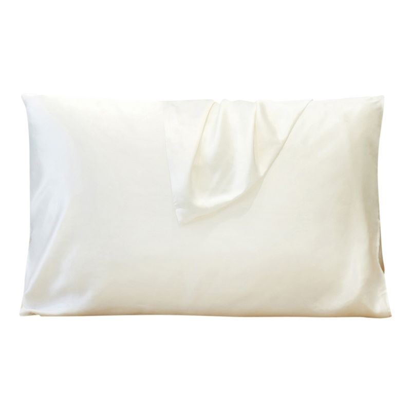 Ivory Satin Pillowcase - STANDARD –