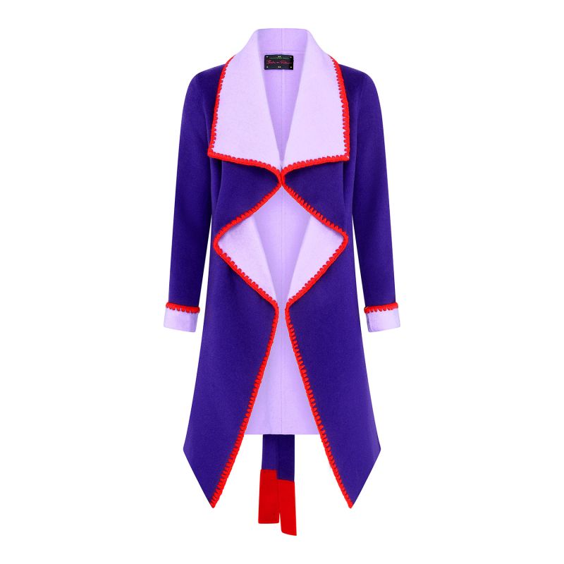 Purple / Lilac Berry Breeze Cashmere Mix Coat image