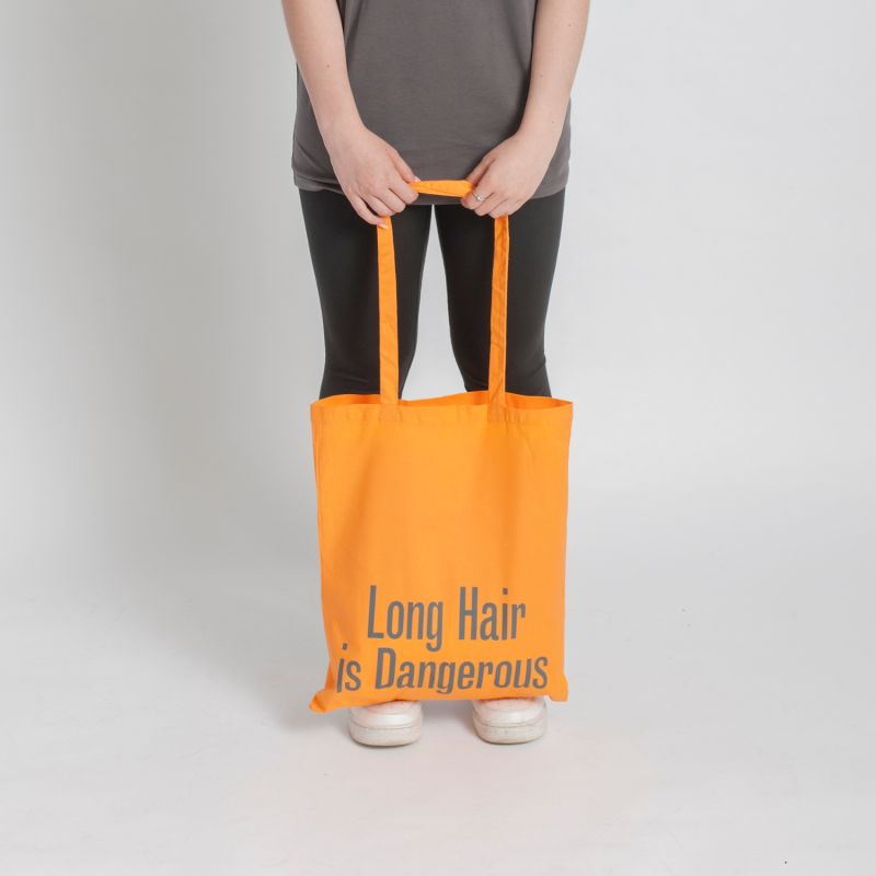 Long Hair Is Dangerous Tote Bag Plinth Wolf Badger