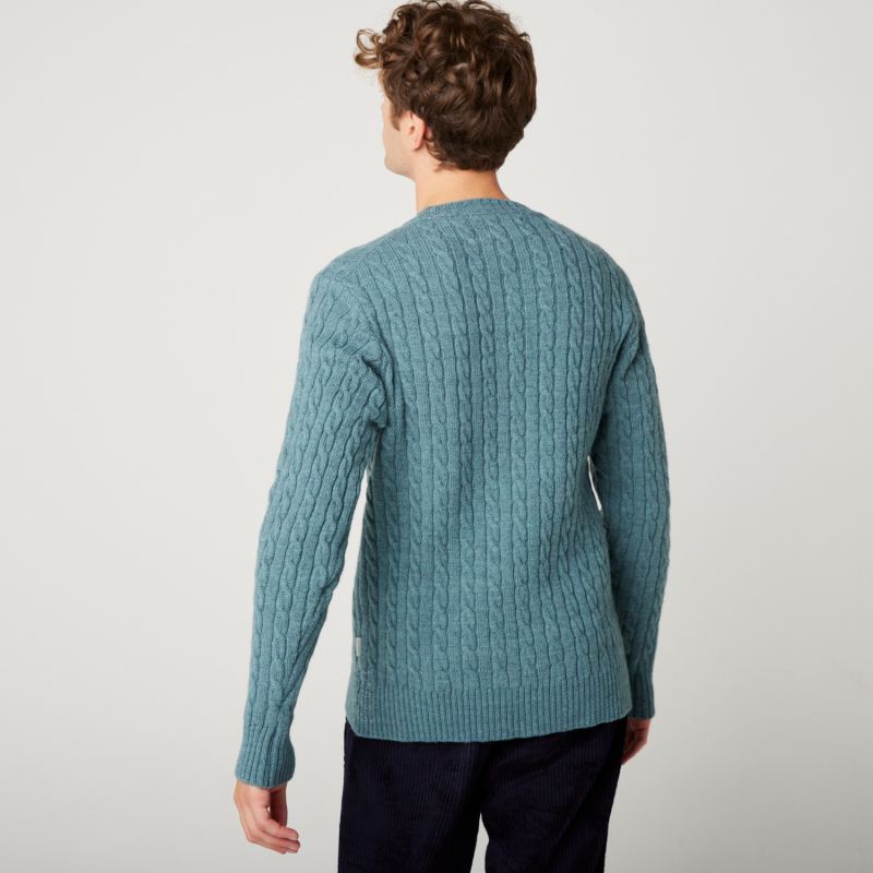 Makers Stitch Cable Crew Seafoam image