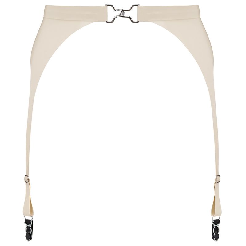 Latex Suspender - White image