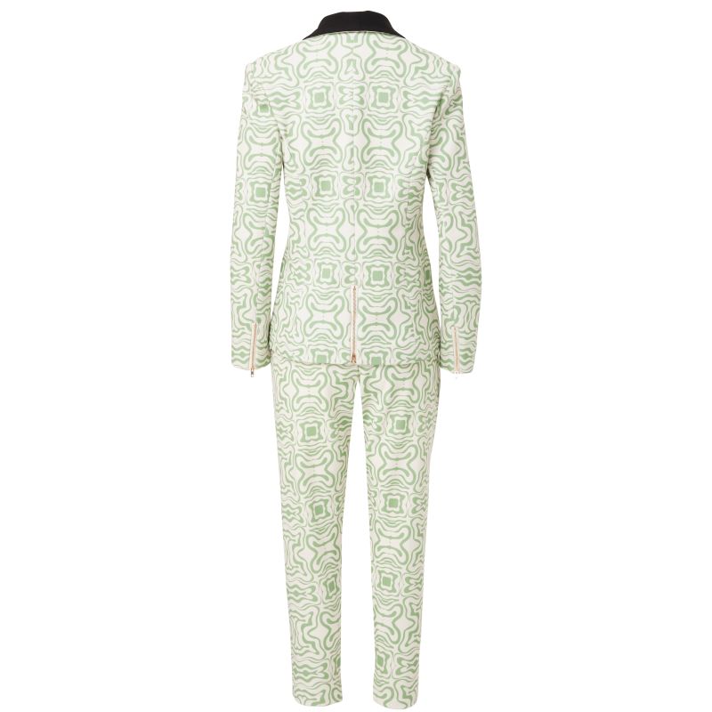 A Rebellious Leggings Suit -Sage Green Pattern image