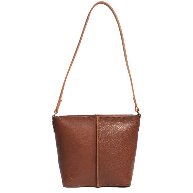 Pimlico Chestnut Full Grain Leather Bucket Bag image