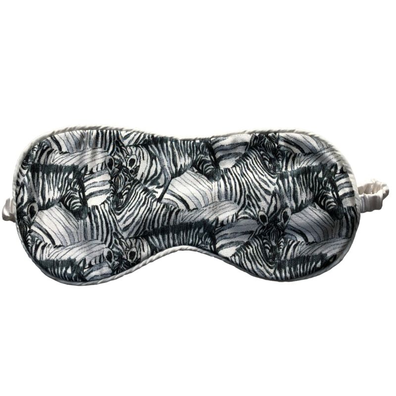 Zebra 100% Silk Eye Mask image