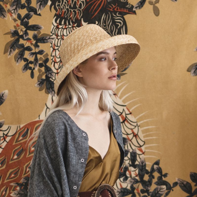 Unique Straw Cloche Hat image