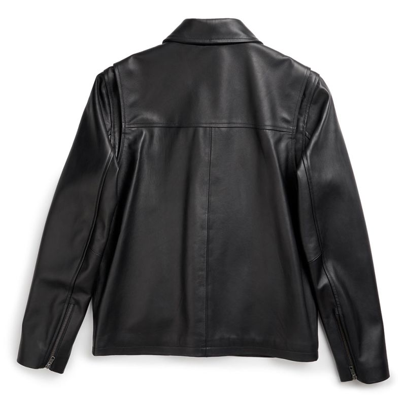 Rainier Moto Leather Jacket - Black image