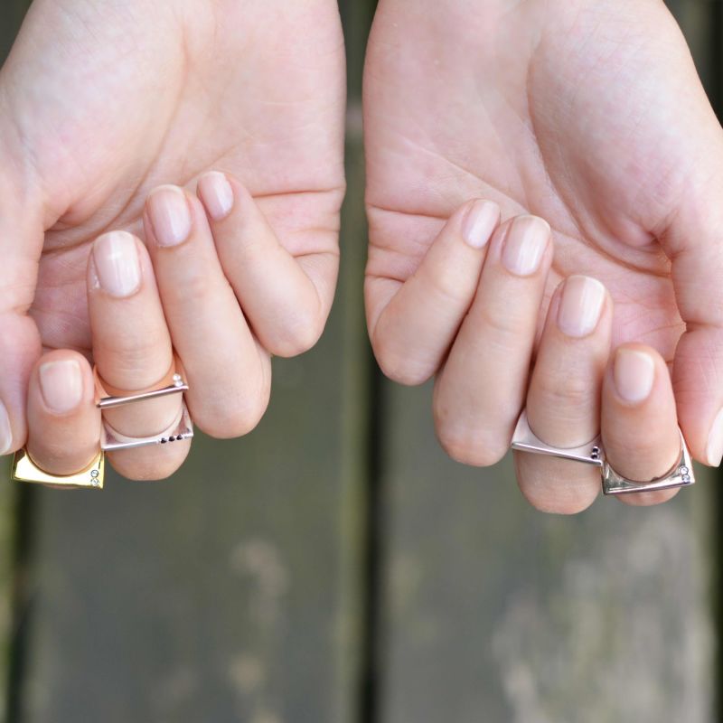 Minerva Rose Gem Stacking Ring image