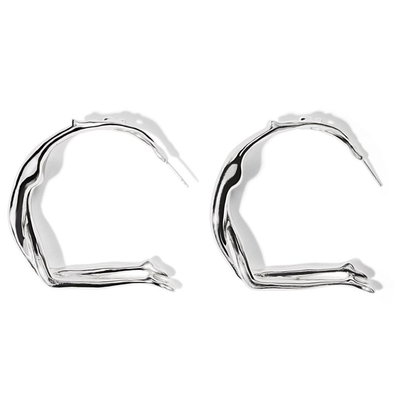 Silver Scarlett Large Hoops image