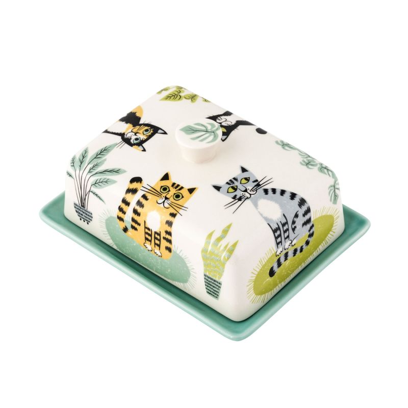 Cat Butter Dish Hannah Turner Wolf & Badger