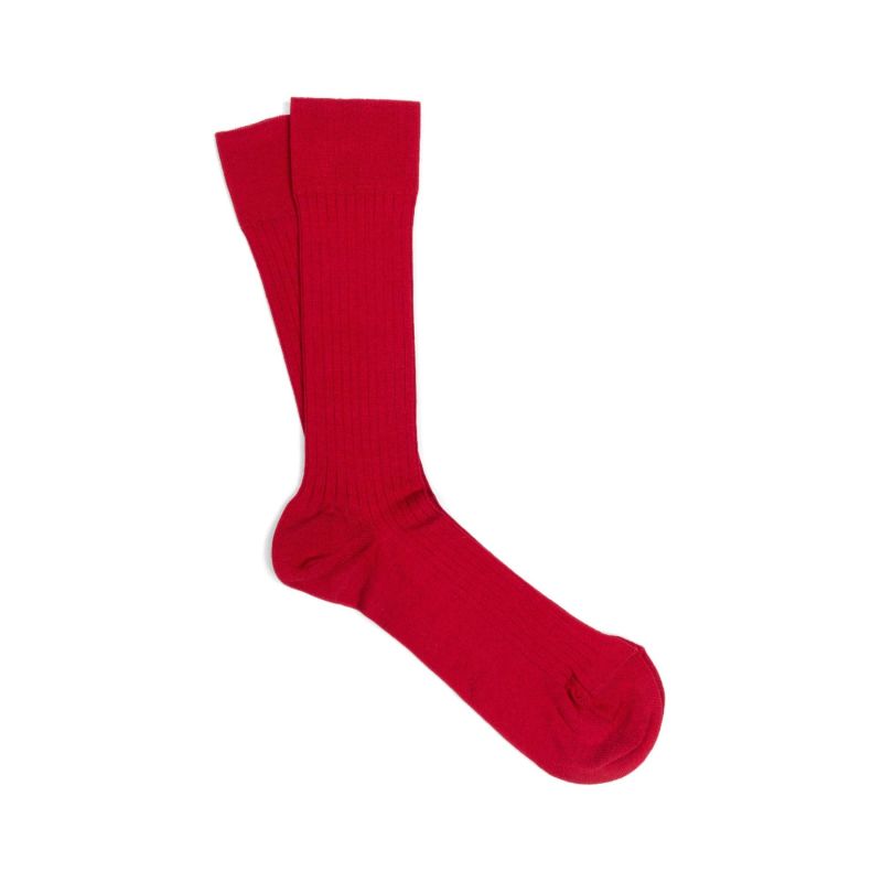 3-Pack Scottish Lisle Cotton Socks Red Goncalo image