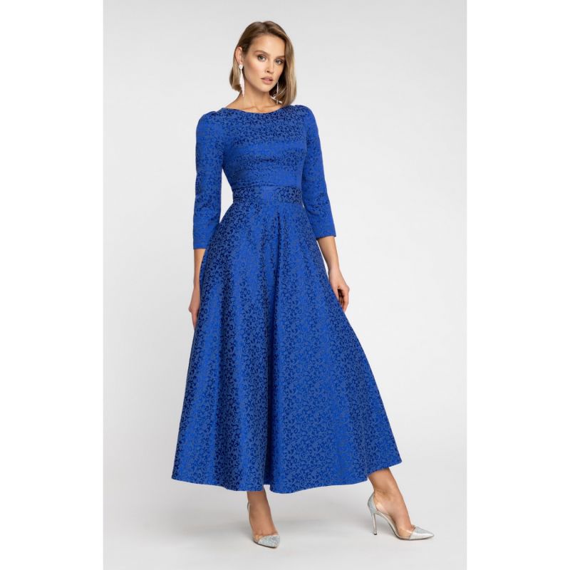 Jacquard Dress Alyzee Blue image