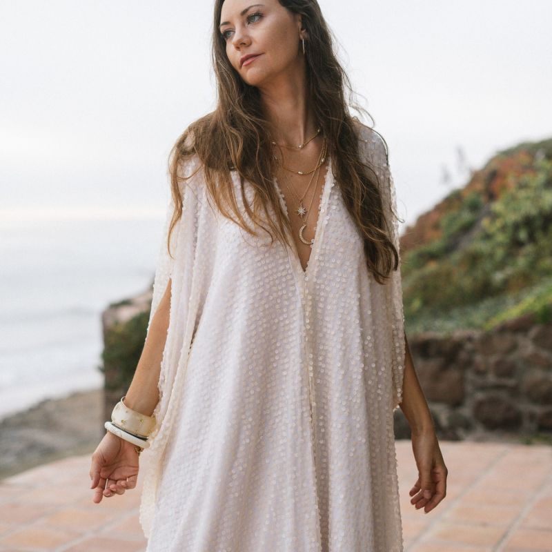 Pearl Sequin Caftan image