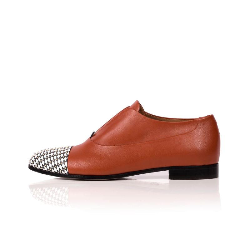 Gaia Women Oxford Shoe - Burnt Orange image