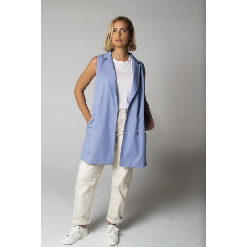 The Investment Dress/Vest In Powder Blue image