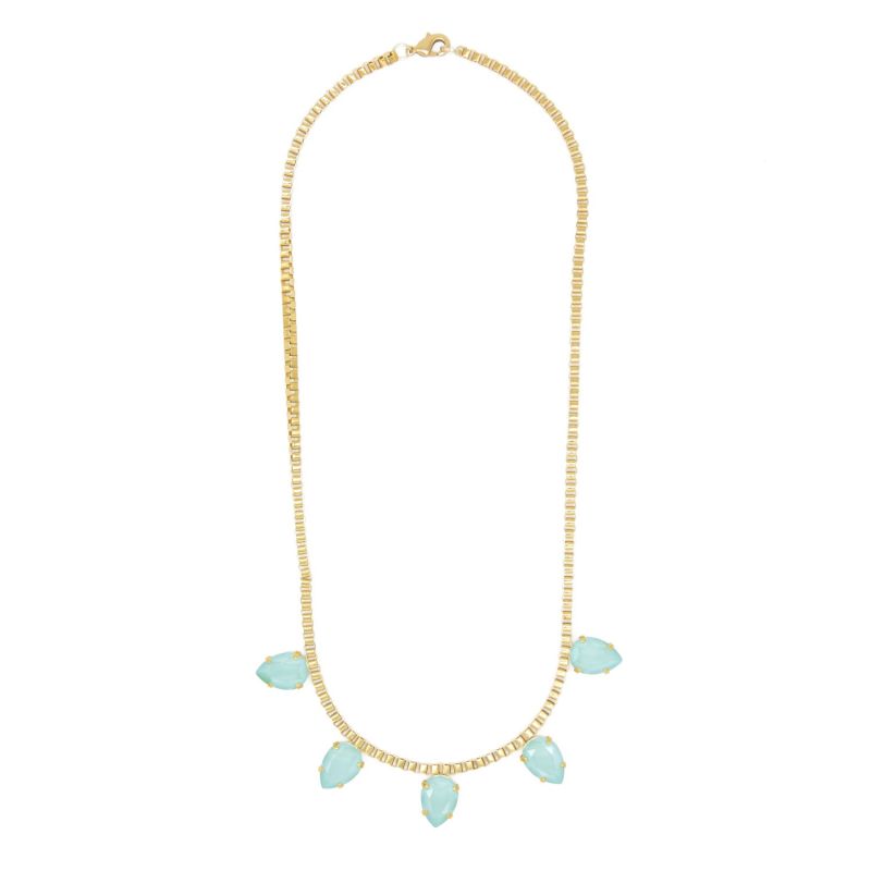 Mint Green Five Drops Necklace image