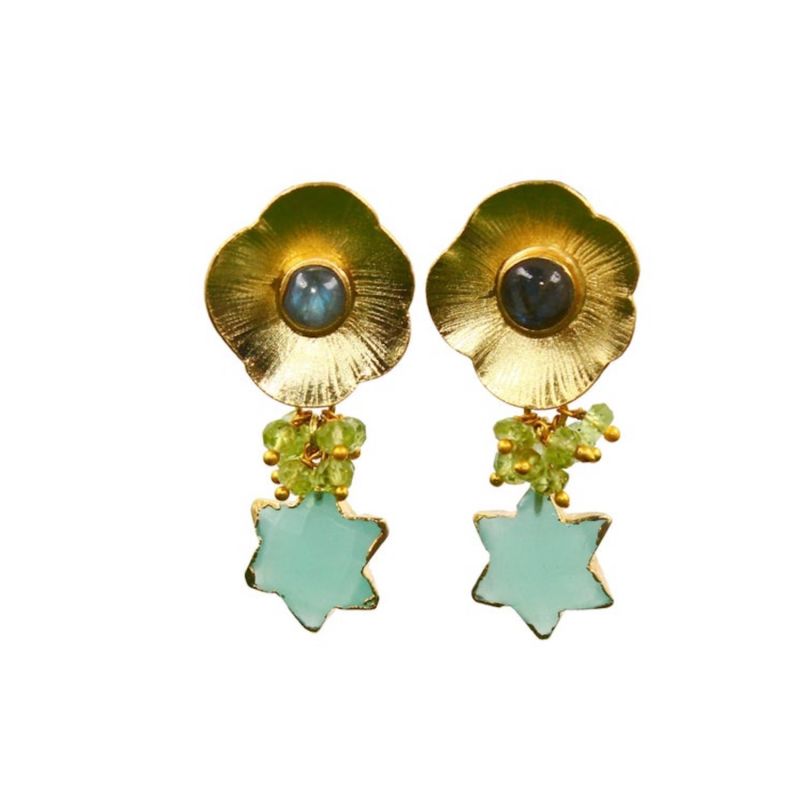 Aqua Stars Earrings image