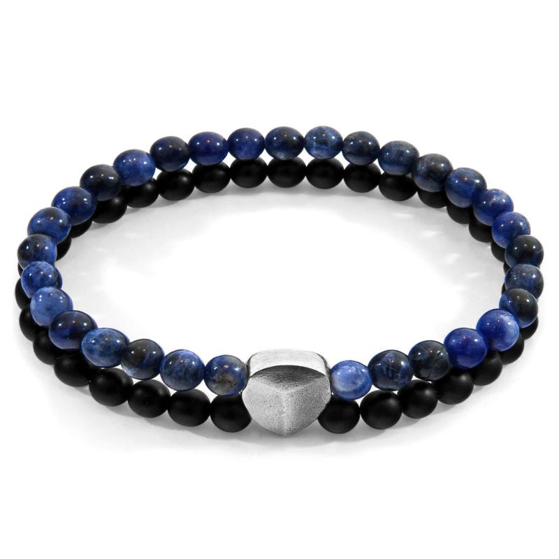 Blue Sodalite Iguazu Silver & Stone Bracelet image