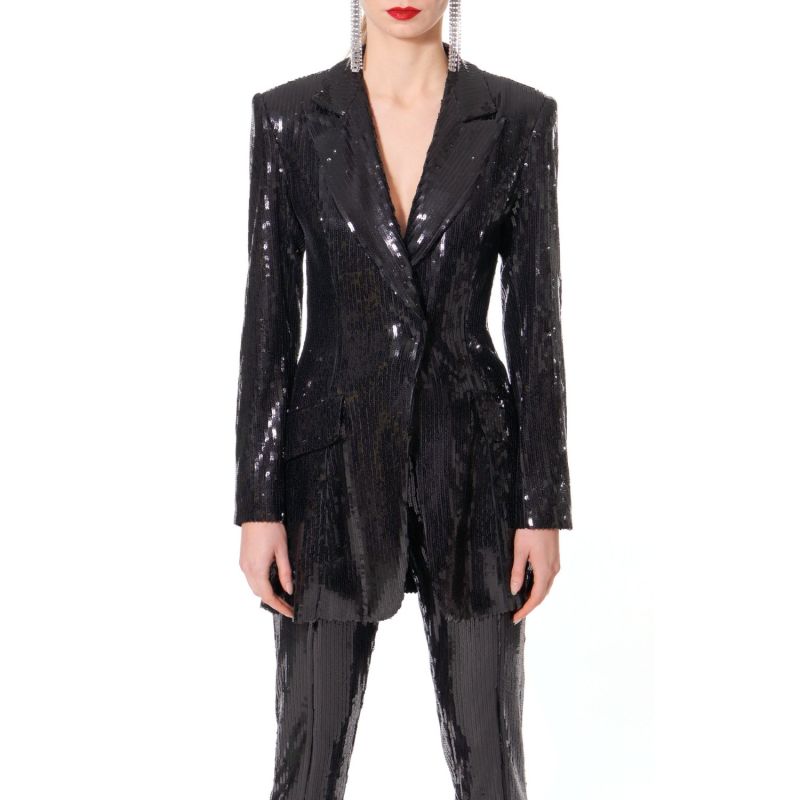 Carla Black Onyx Sequin Blazer image