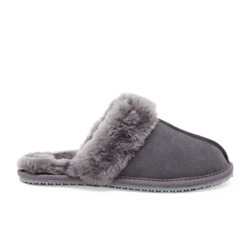 Dark Grey Classic Slipper | Mamu Studios | Wolf & Badger