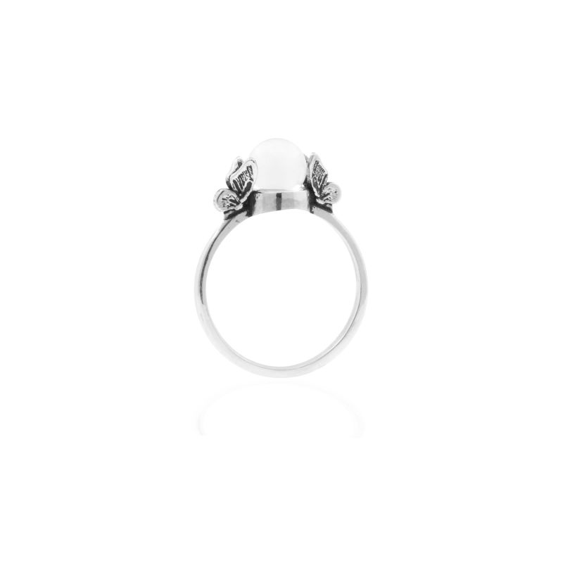 Butterfly Quartz Ring - Silver image